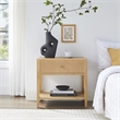 Comfort Pointe Flores Natural Finished Wood 1-drawer Nightstand