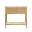 Comfort Pointe Flores Natural Finished Wood 1-drawer Nightstand