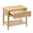Comfort Pointe Flores Natural Finished Wood 1-drawer Nightstand