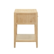 Comfort Pointe Flores Natural Finished Wood 1-drawer Nightstand