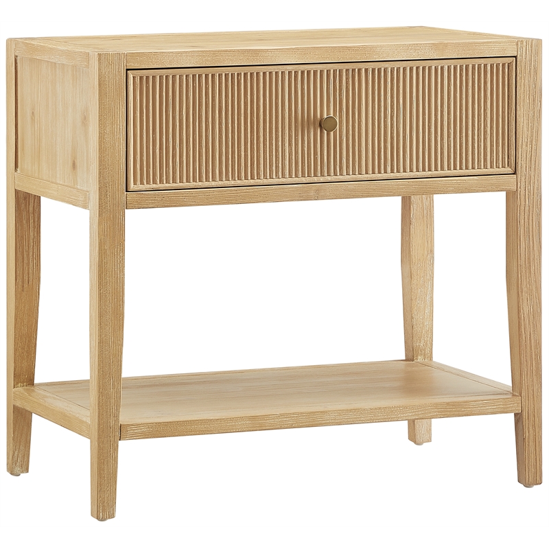 Comfort Pointe Flores Natural Finished Wood 1-drawer Nightstand