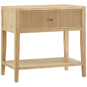 Comfort Pointe Flores Natural Finished Wood 1-drawer Nightstand