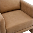 Comfort Pointe Tybee Honey Brown Faux Leather Modern Style Arm Chair