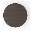 Georgio Dining and Poker Table in Walnut Wood Finish with Black Faux Leather