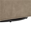 Comfort Pointe Winton Willow Taupe Faux Leather Swivel Accent Chair