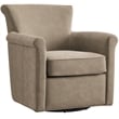 Comfort Pointe Winton Willow Taupe Faux Leather Swivel Accent Chair