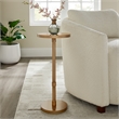 Comfort Pointe Meraux Antique Brass Metal Adjustable Height Accent Table
