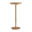 Comfort Pointe Meraux Antique Brass Metal Adjustable Height Accent Table