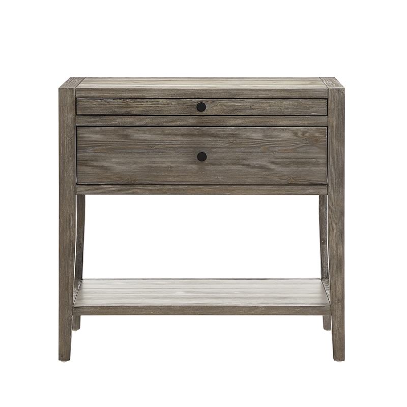 Comfort Pointe Shoreham 1-drawer Weathered Gray Wood Finish Nightstand