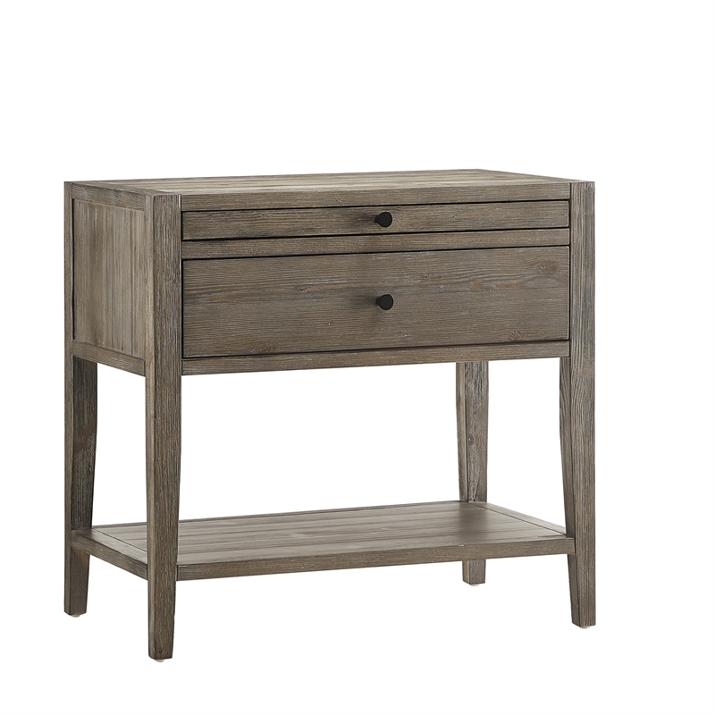 Comfort Pointe Shoreham 1-drawer Weathered Gray Wood Finish Nightstand