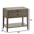 Comfort Pointe Shoreham 1-drawer Weathered Gray Wood Finish Nightstand