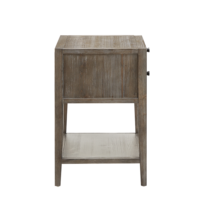 Comfort Pointe Shoreham 1-drawer Weathered Gray Wood Finish Nightstand