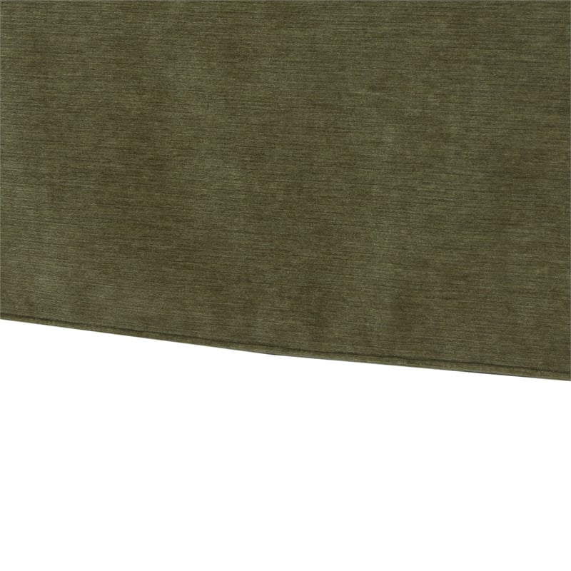 Elm Caper Green Polyester Fabric Skirted 360-degree Swivel Chair