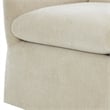 Comfort Pointe Ludlow Skirted Swivel Beige Polyester Fabric Accent Chair