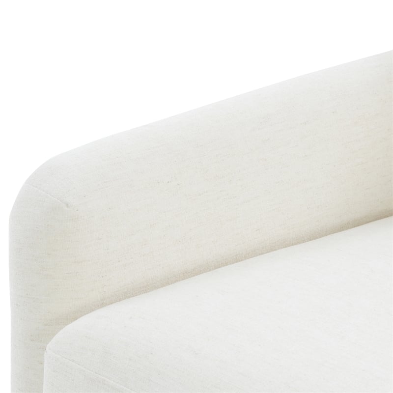 Comfort Pointe Tolland Cream Polyester Swivel Accent Chair with Nailhead Trim