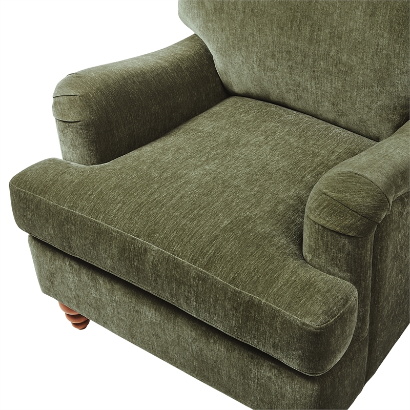 Comfort Pointe Clarendon Arm Chair - Heathered Sage Polyester