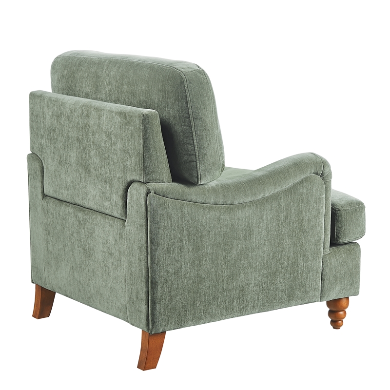 Comfort Pointe Clarendon Arm Chair - Heathered Sage Polyester