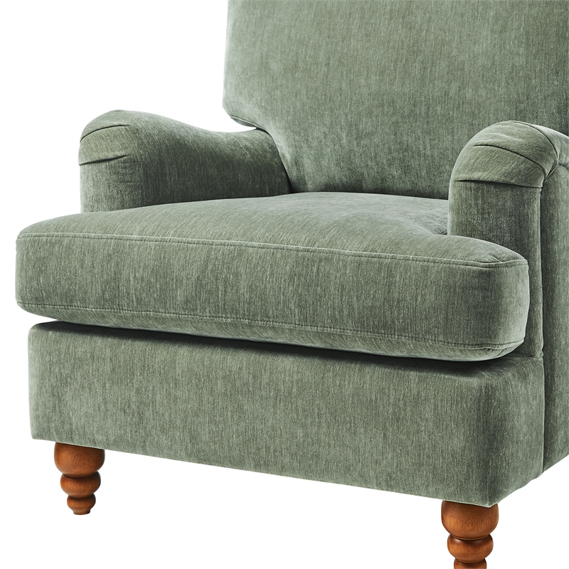 Comfort Pointe Clarendon Arm Chair - Heathered Sage Polyester