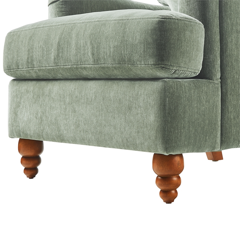 Comfort Pointe Clarendon Arm Chair - Heathered Sage Polyester