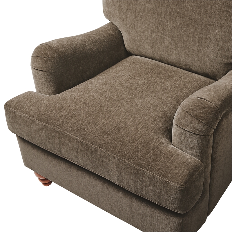 Comfort Pointe Clarendon Arm Chair - Heathered Cocoa Polyester