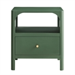 Comfort Pointe Wallis 1-drawer Wood Nightstand in Vintage Green
