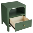 Comfort Pointe Wallis 1-drawer Wood Nightstand in Vintage Green