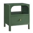 Comfort Pointe Wallis 1-drawer Wood Nightstand in Vintage Green