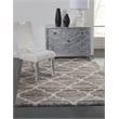 Abacasa Granada Trellis Blue-Brown-Tan 5x8 Area Rug