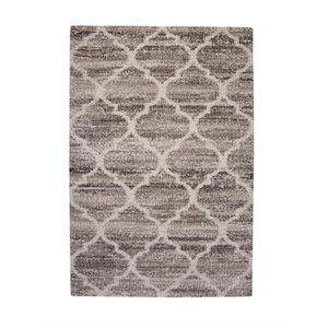 Abacasa Granada Trellis Ivory-Tan-Brown 5x8 Area Rug