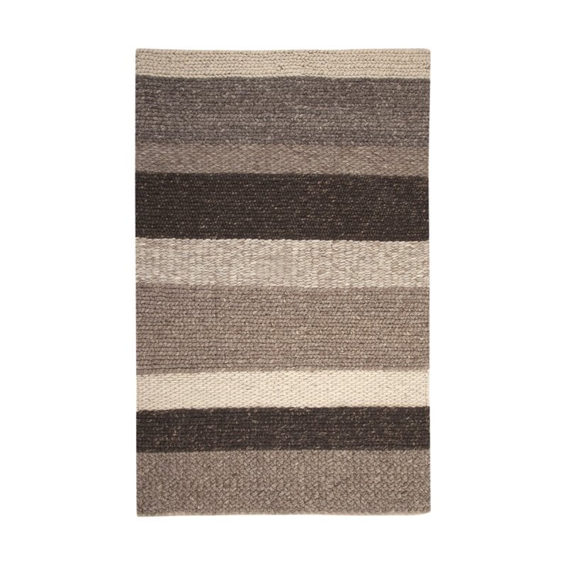 Abacasa Atlas Stripe NaturalBeigeBrown 5x8 Area Rug 80745x8