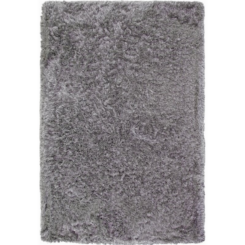 Abacasa Luxe Shag Gray 5x8 Area Rug