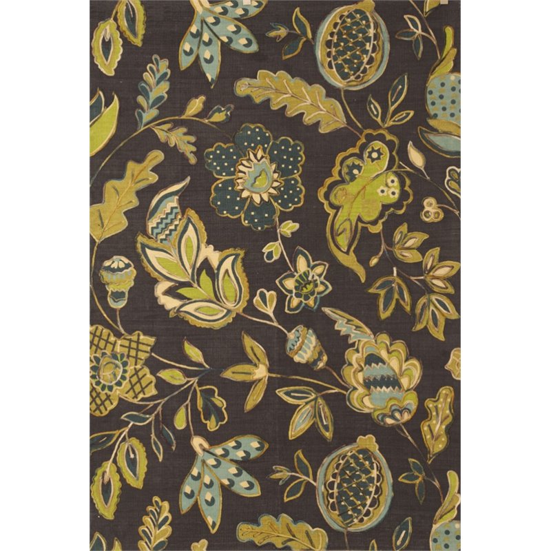 Abacasa Vintage Charcoal-Green-Aqua 8x10 Area Rug