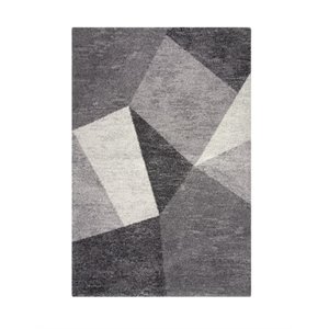 Abacasa Granada Elisa Charcoal-Gray-Ivory 5x8 Area Rug