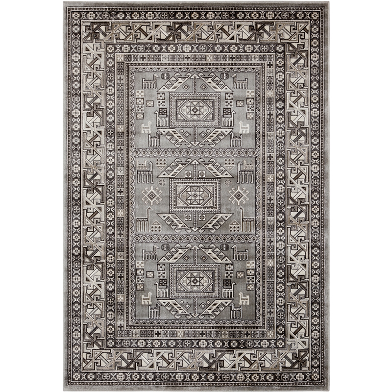 Abacasa Brooks GrayIvory 3x5 Area Rug 74003x5
