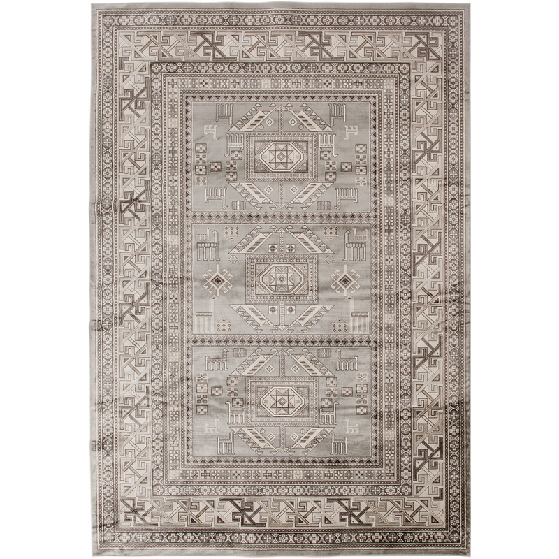 Abacasa Brooks GrayIvory 3x5 Area Rug 74003x5