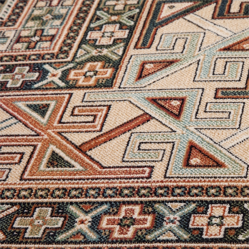 Sam's International Traditional Boho Viscose 3x5 Area Rug in Copper