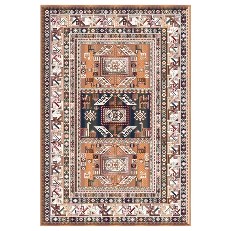 Hacienda Beige & Brown Hand Tufted Wool & Viscose Rugs-Tra
