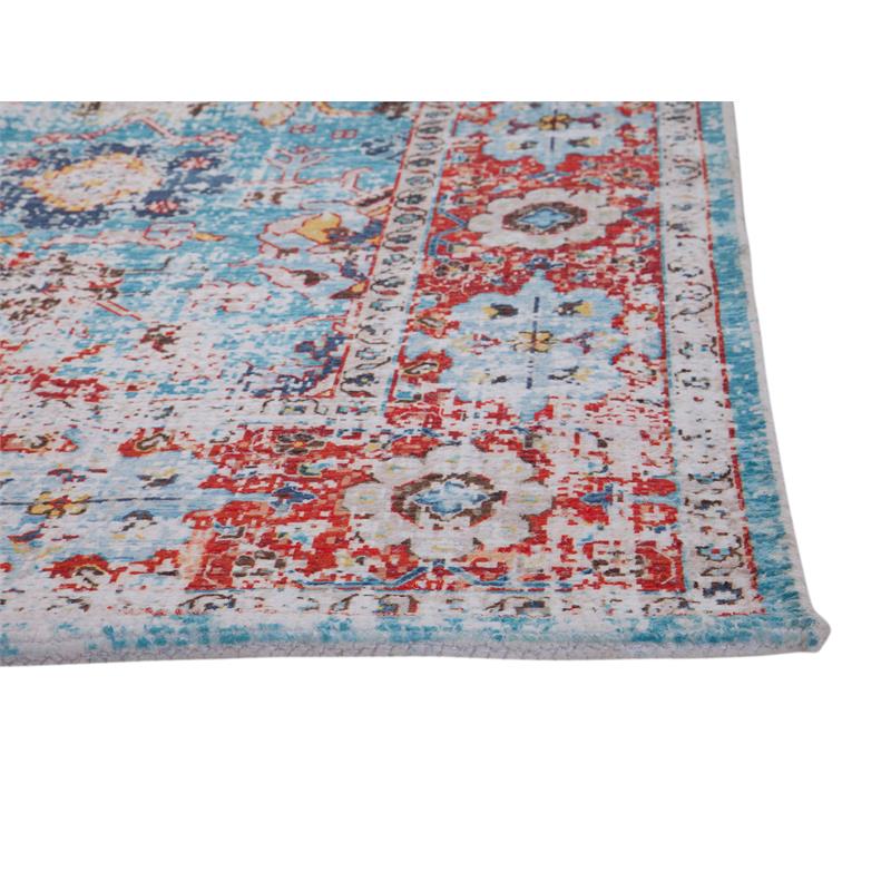 Abacasa Rose Linville Red Blue Multi Area Rug
