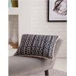 Abacasa Blake Corvas Navy/White Lumbar Throw Pillow