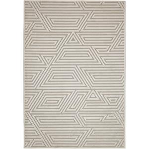 Abacasa Napa Orbit Chenille and Viscose Ivory Area Rug
