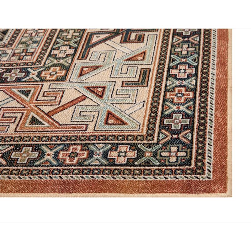 Boho Viscose Copper 2 ft. x 7 ft. Runner Viscose Area Rug
