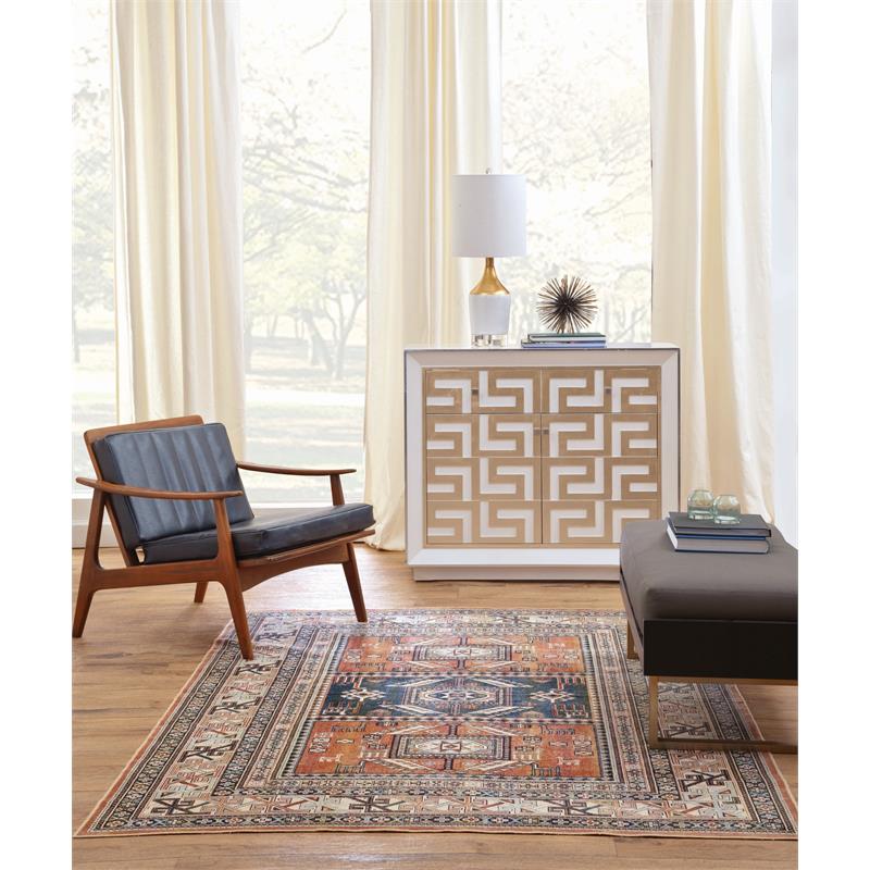 Boho Viscose Copper 4 ft. x 6 ft Viscose Area Rug