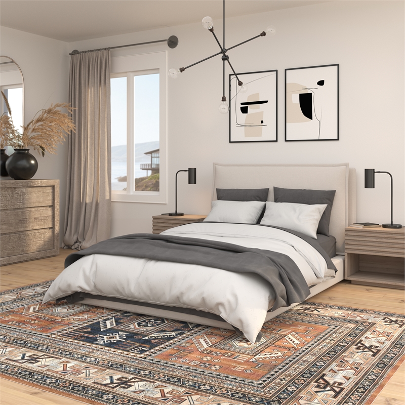 Boho Viscose Copper 4 ft. x 6 ft Viscose Area Rug