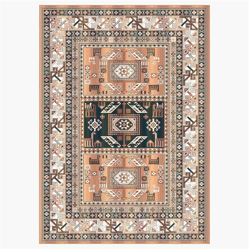 Boho Viscose Copper 4 ft. x 6 ft Viscose Area Rug