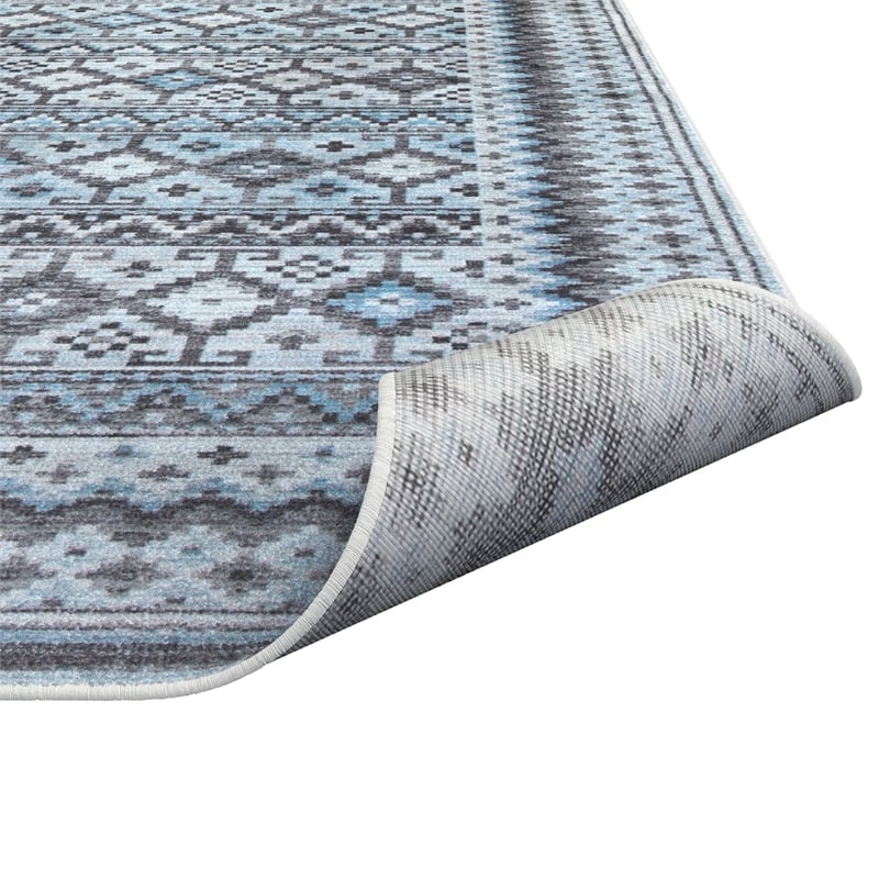 Abacasa Sonoma Fallon Blue/Charcoal/Grey/Ivory Viscose Area Rug