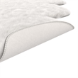 Abacasa Gloss White Acrylic and Polyester Faux Fur Area Rug