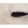Abacasa Mink Ivory Acrylic and Polyester Faux Fur Area Rug