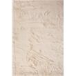 Abacasa Mink Ivory Acrylic and Polyester Faux Fur Area Rug