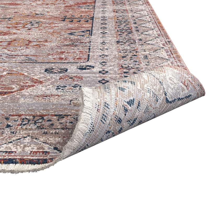 Abacasa Summit Elim Natural/Rust/Blue Area Rug 280014x6