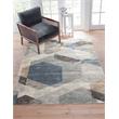 Sonoma Calliope Gray/ Blue/ Natural Geometric Viscose Area Rug